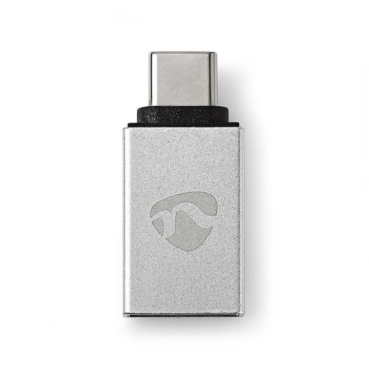 Nedis USB-C™ Adapter | USB 3.2 Gen 1 | USB-C™ Han | USB-A Hun | 5 Gbps | Runde | Nikkelplateret | Sølv | Cover Window Box i gruppen SMARTPHONES & TABLETS / Opladere og kabler / Adaptere hos TP E-commerce Nordic AB (38-77576)