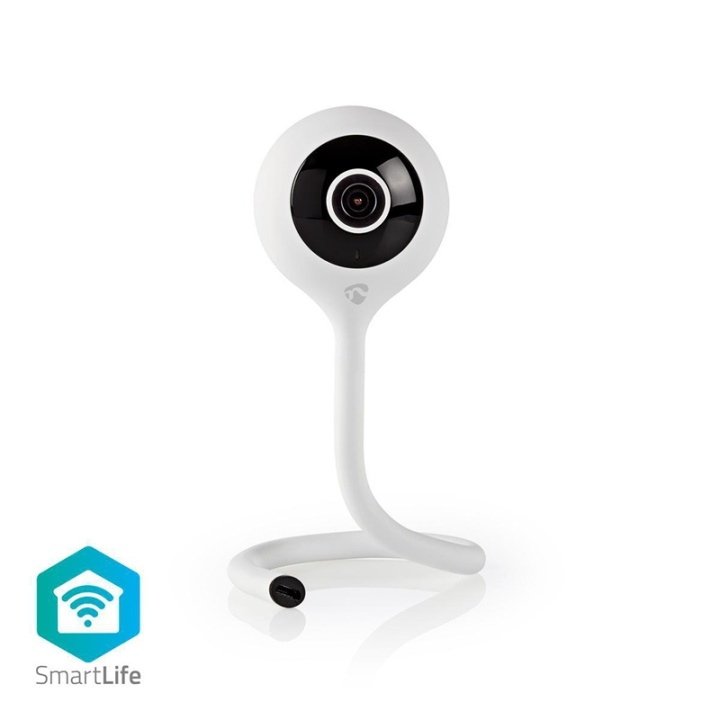 Nedis SmartLife Indendørs Kamera | Wi-Fi | Full HD 1080p | Cloud Storage (mulighed) / microSD (ikke inkluderet) | Med bevægelsessensor | Nattesyn | Hvid i gruppen HJEM, HUS & HAVE / Alarm, Sikkerhed & Overvågning / Overvågningskameraer / Digital (netværk) / Indendørs kameraer hos TP E-commerce Nordic AB (38-77680)