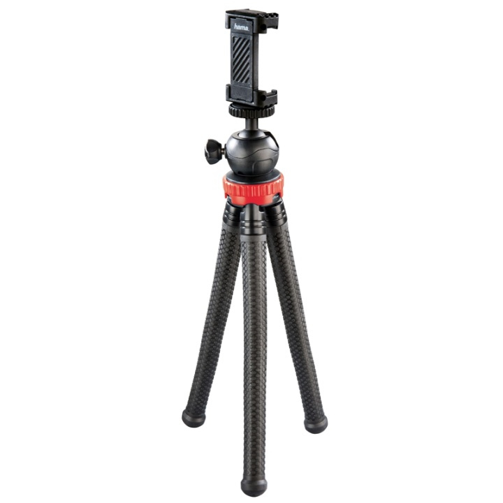Hama Bordsstativ Kamera, Smartphone & GoPro FlexPro 27 cm Röd i gruppen HJEMMEELEKTRONIK / Foto og video / Fotografi udstyr / Stativer hos TP E-commerce Nordic AB (38-77686)