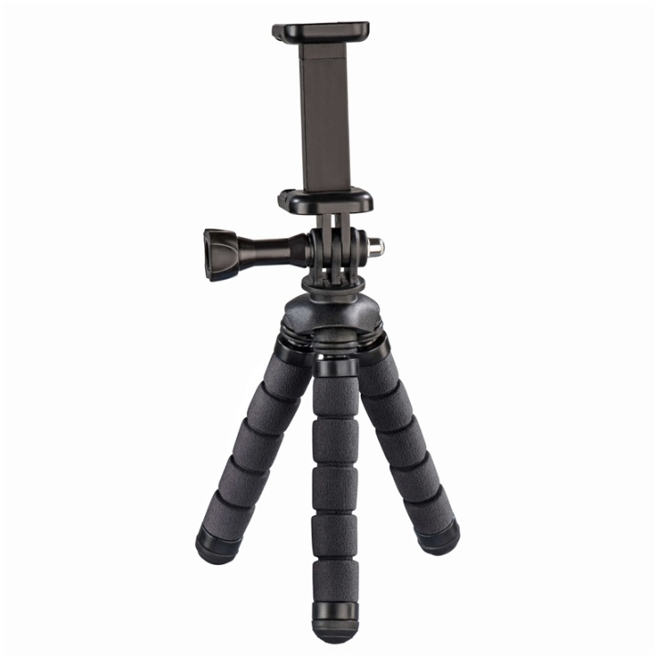Hama Bordsstativ Flex Smartphone & GoPro 14cm Svart i gruppen HJEMMEELEKTRONIK / Foto og video / Fotografi udstyr / Stativer hos TP E-commerce Nordic AB (38-77687)