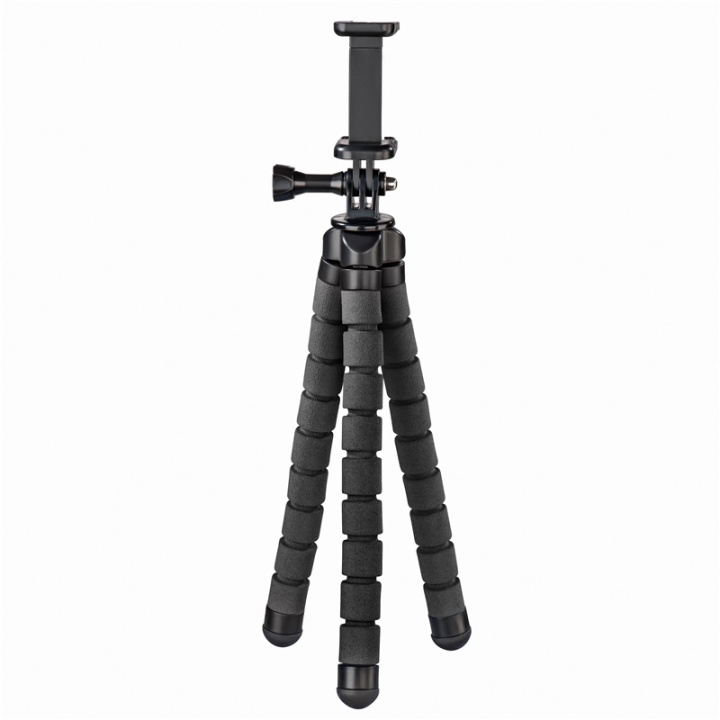 Hama Bordsstativ Flex Smartphone & GoPro 26cm Svart i gruppen HJEMMEELEKTRONIK / Foto og video / Fotografi udstyr / Stativer hos TP E-commerce Nordic AB (38-77688)