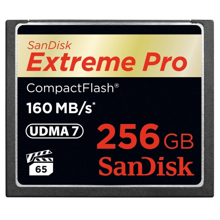 SANDISK CF Extreme PRO 256GB 160/140MB/s i gruppen HJEMMEELEKTRONIK / Lagringsmedier / Hukommelseskort / Compact Flash hos TP E-commerce Nordic AB (38-77982)