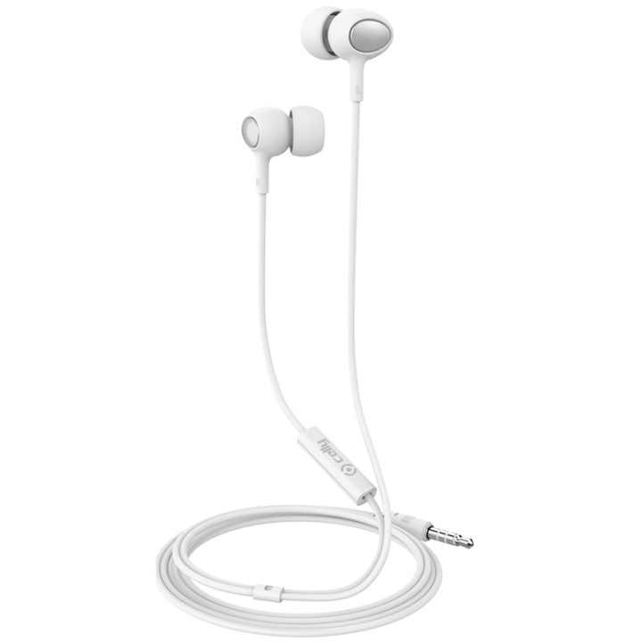 Celly UP500 Stereoheadset In-ear Vit i gruppen HJEMMEELEKTRONIK / Lyd & billede / Hovedtelefoner & Tilbehør / Hovedtelefoner hos TP E-commerce Nordic AB (38-78121)