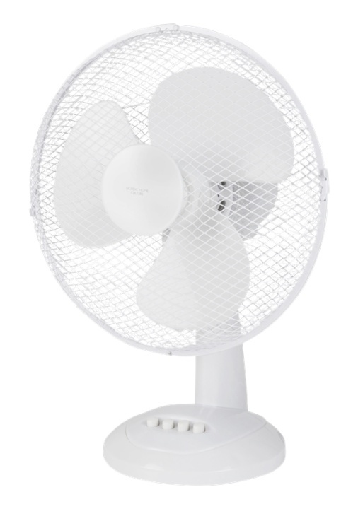 NORDIC HOME Desk Fan, 310mm, three speed setting, 40W, tiltabl i gruppen HJEM, HUS & HAVE / Ventilator & Klima apparater / Ventilatorer hos TP E-commerce Nordic AB (38-78263)