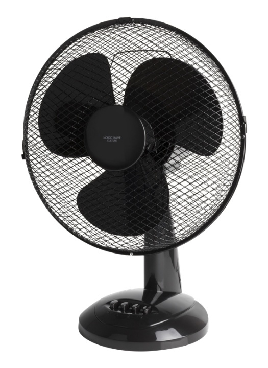 NORDIC HOME Desk Fan, 310mm, three speed setting, 40W, tiltabl i gruppen HJEM, HUS & HAVE / Ventilator & Klima apparater / Ventilatorer hos TP E-commerce Nordic AB (38-78270)