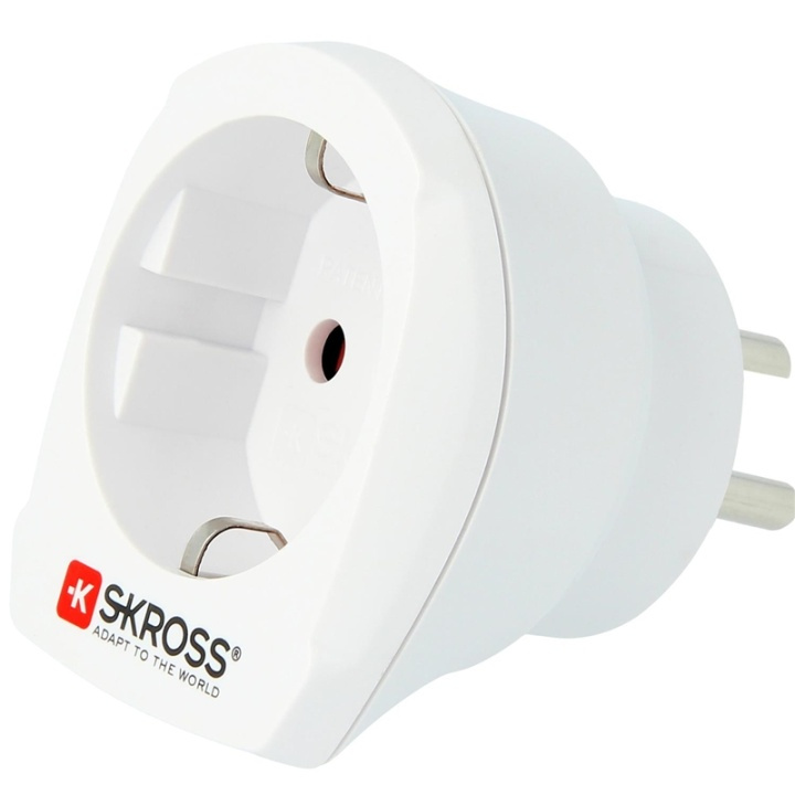 SKROSS El-Adapter Europa -> Danmark i gruppen HJEM, HUS & HAVE / Elektricitet & Belysning / Rejseadaptere hos TP E-commerce Nordic AB (38-78287)