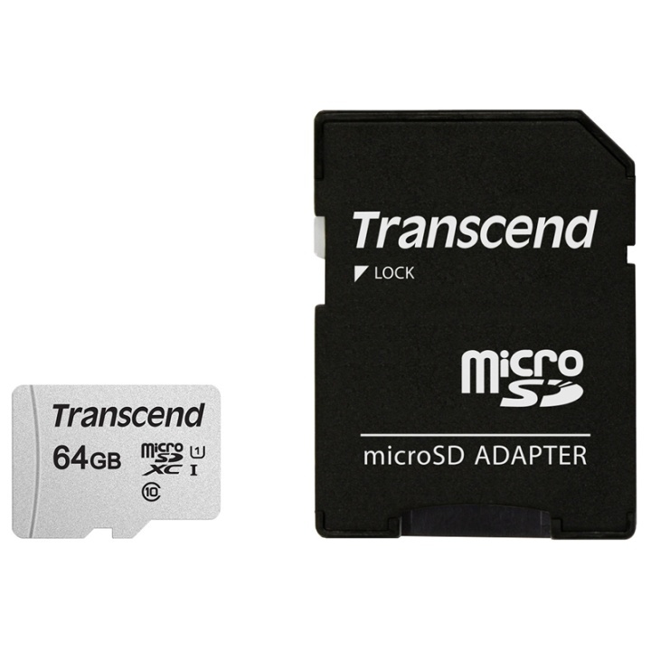 Transcend microSDXC 64GB U1 (R95/W45) i gruppen HJEMMEELEKTRONIK / Lagringsmedier / Hukommelseskort / SD/SDHC/SDXC hos TP E-commerce Nordic AB (38-78294)
