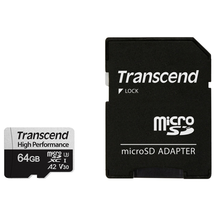 Transcend microSDXC 64GB U3 (R100/W85) i gruppen HJEMMEELEKTRONIK / Lagringsmedier / Hukommelseskort / SD/SDHC/SDXC hos TP E-commerce Nordic AB (38-78295)
