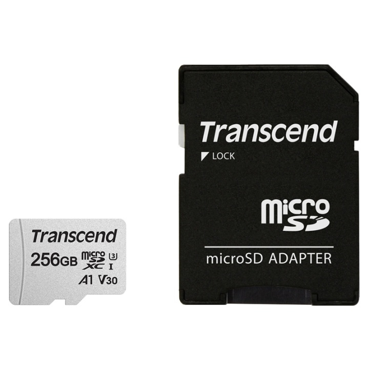 Transcend microSDXC 256GB U3 (R95/W45) i gruppen HJEMMEELEKTRONIK / Lagringsmedier / Hukommelseskort / SD/SDHC/SDXC hos TP E-commerce Nordic AB (38-78298)