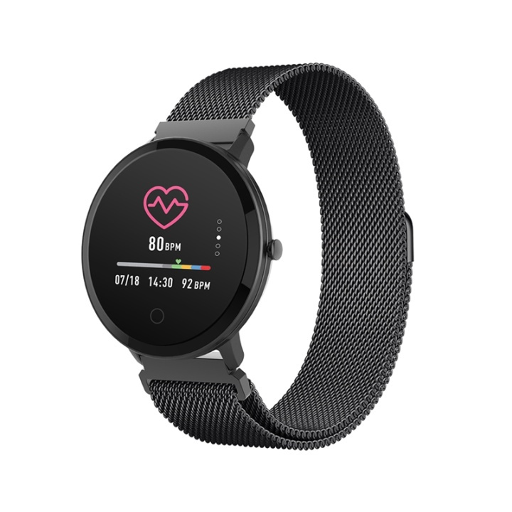 Forever ForeVive smartwatch, SB-320, sort i gruppen SPORT, FRITID & HOBBY / Smartwatch & Aktivitetsmåler / Smartwatches hos TP E-commerce Nordic AB (38-78858)
