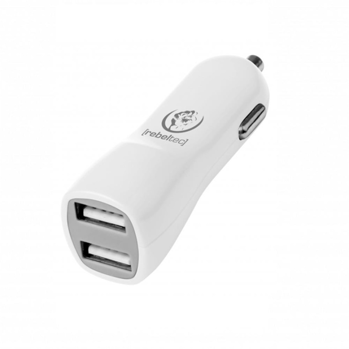 Rebeltec DUAL A20 biloplader med høj hastighed i gruppen BIL / Tilbehør / Accessories / 12 volt tilbehør hos TP E-commerce Nordic AB (38-78959)