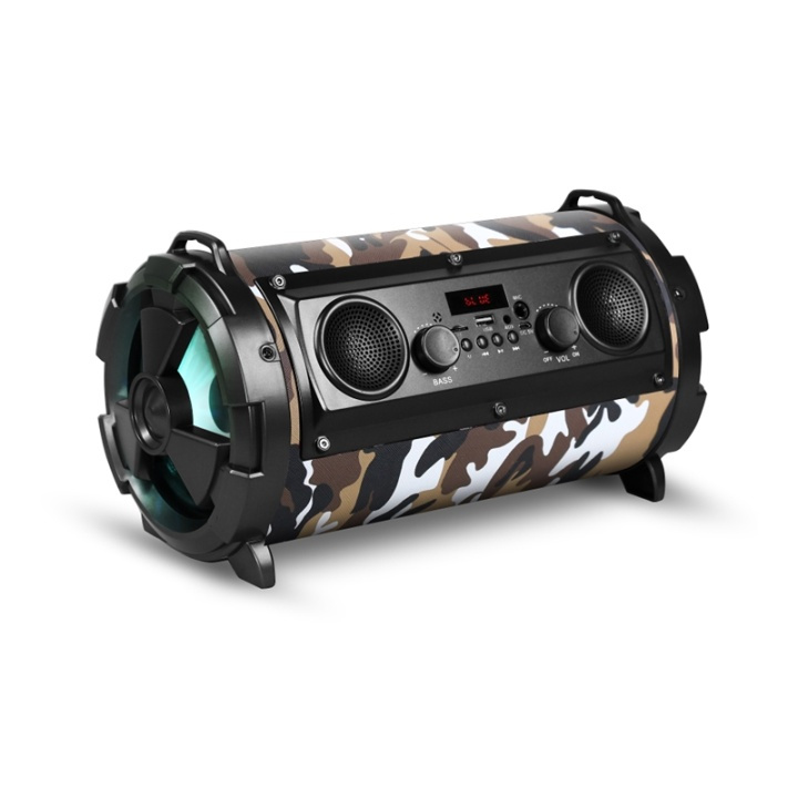 Rebeltec SoundTube trådløs Bluetooth-højttaler, camouflage i gruppen HJEMMEELEKTRONIK / Lyd & billede / Højttalere & tilbehør / Bluetooth-højttalere / Bærbare højttalere hos TP E-commerce Nordic AB (38-78986)