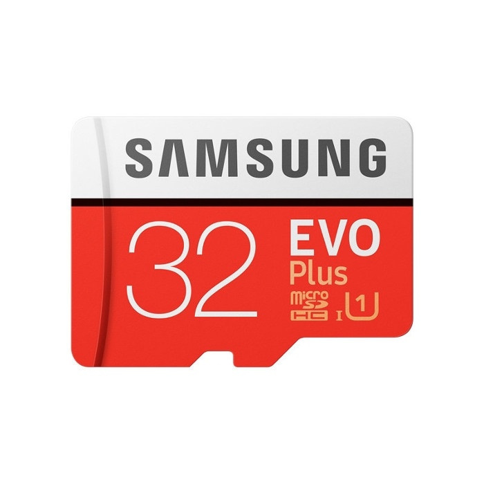 Samsung MicroSD Evo Plus, Klass 10, 32 GB + Adpater i gruppen HJEMMEELEKTRONIK / Lagringsmedier / Hukommelseskort / MicroSD/HC/XC hos TP E-commerce Nordic AB (38-78991)
