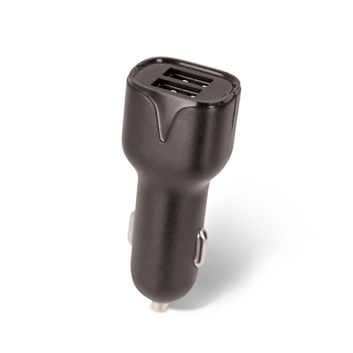 Setty biloplader 2 x USB-stik 1,4A, sort i gruppen SMARTPHONES & TABLETS / Opladere og kabler / Bilopladere / Bil oplader USB hos TP E-commerce Nordic AB (38-79033)