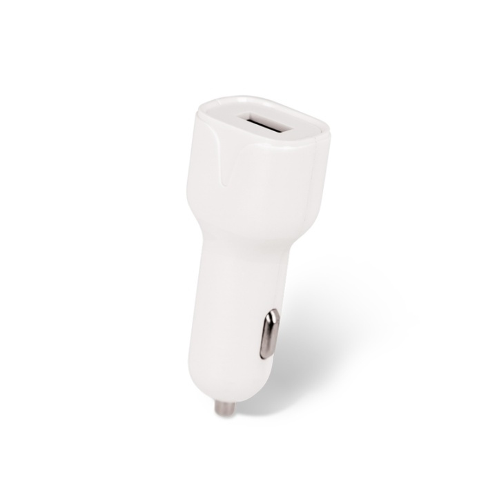 Setty biloplader USB-stik med lynkabel 1 m, 2,4 A, hvid i gruppen SMARTPHONES & TABLETS / Opladere og kabler / Bilopladere / Bilopladere Lightning hos TP E-commerce Nordic AB (38-79039)