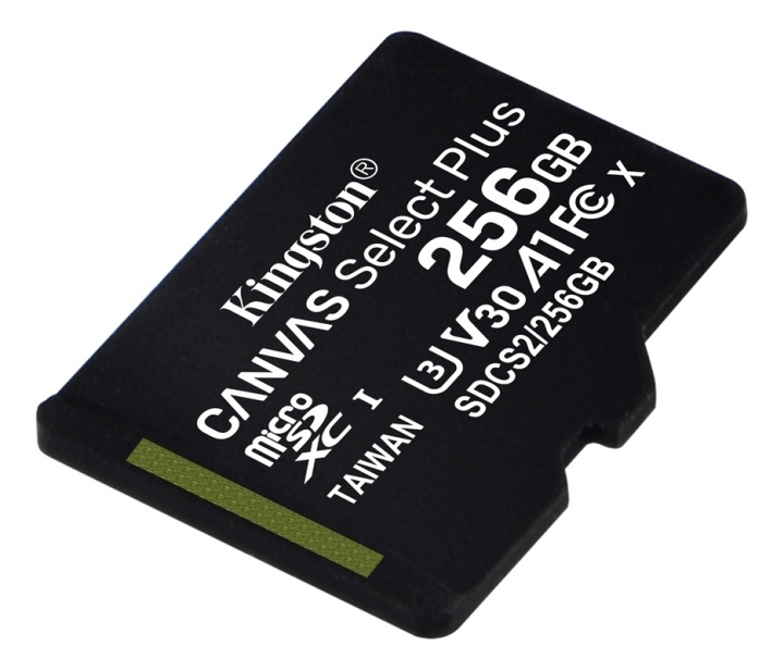 Kingston 256GB micSDXC Canvas Select Plus 100R A1 C10 1-pack w/o ADP i gruppen HJEMMEELEKTRONIK / Lagringsmedier / Hukommelseskort / MicroSD/HC/XC hos TP E-commerce Nordic AB (38-79238)