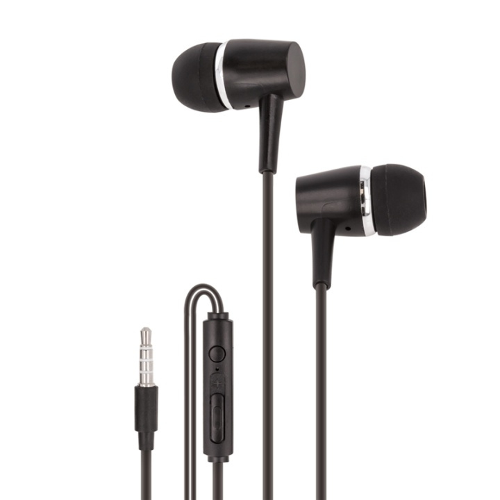 Maxlife MXEP-02 - In-Ear hörlurar med mic, Svart i gruppen HJEMMEELEKTRONIK / Lyd & billede / Hovedtelefoner & Tilbehør / Hovedtelefoner hos TP E-commerce Nordic AB (38-79272)