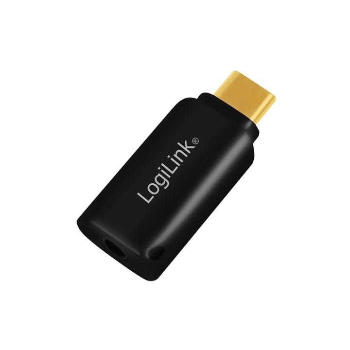 LogiLink USB-C 3,5mm-ljudadapter m DAC i gruppen HJEMMEELEKTRONIK / Kabler og adaptere / Audio Analog / Adaptere hos TP E-commerce Nordic AB (38-79409)