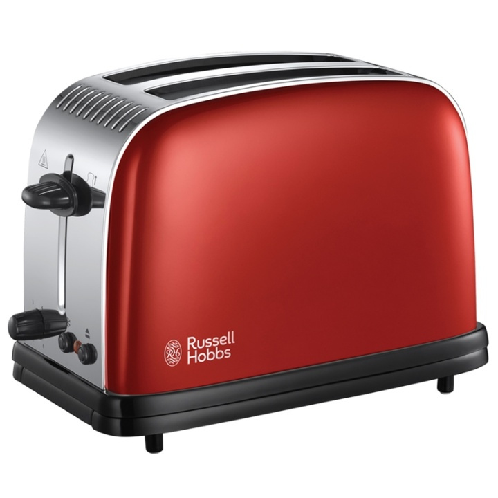 Russell Hobbs Colours Red 2 Slice Toaster i gruppen HJEM, HUS & HAVE / Husholdningsapparater / Brødristere & Sandwich Makers / Brødristere hos TP E-commerce Nordic AB (38-79517)