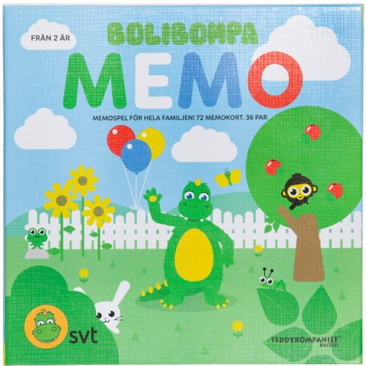 Bolibompa Memo i gruppen LEGETØJ, BØRN & BABY / Legetøj / Brætspil / Spil til børn hos TP E-commerce Nordic AB (38-79910)