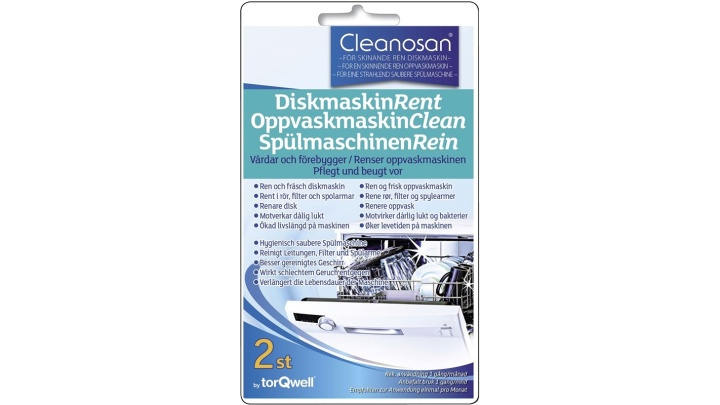 Cleanosan Cleaning Rengöringstabletter för diskmaskin, 2-pack i gruppen HJEM, HUS & HAVE / Rengøringsmidler / Øvrigt rengørings tilbehør hos TP E-commerce Nordic AB (38-80022)