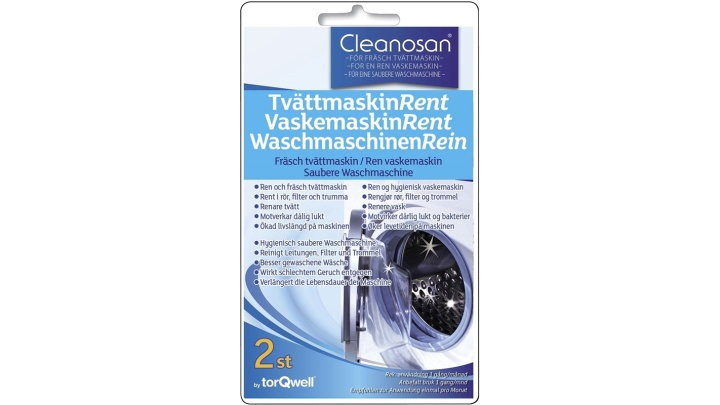 Cleanosan Cleaning Rengöringstabletter för tvättmaskin, 2-pack i gruppen HJEM, HUS & HAVE / Rengøringsmidler / Øvrigt rengørings tilbehør hos TP E-commerce Nordic AB (38-80023)