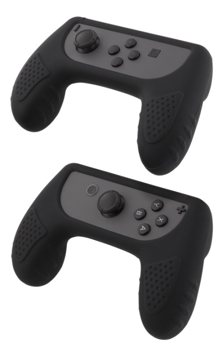 DELTACO GAMING Nintendo Switch Joy-Con silicone grips, black i gruppen HJEMMEELEKTRONIK / Spilkonsoller og tilbehør / Nintendo Switch / Tilbehør hos TP E-commerce Nordic AB (38-80052)