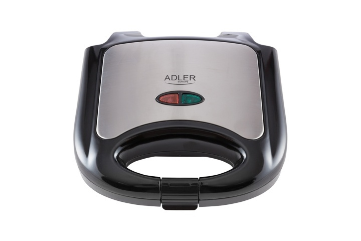 Adler sandwichgrill - sort/sølv i gruppen HJEM, HUS & HAVE / Husholdningsapparater / Brødristere & Sandwich Makers / Bordgrill & Raclette hos TP E-commerce Nordic AB (38-80275)