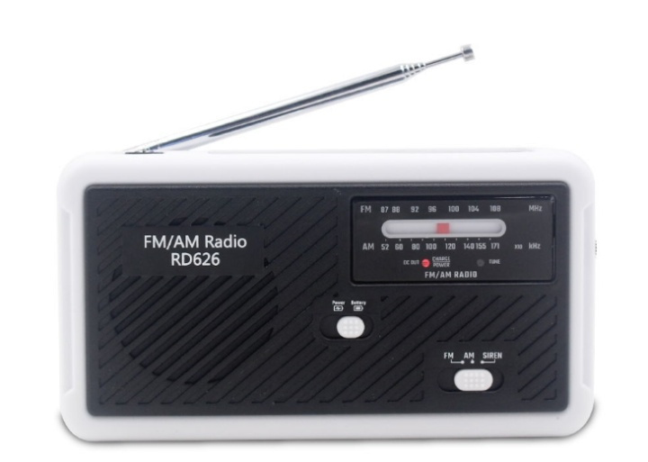 Multifunktionel landevejsradio med LED-lys - FM-radio, USB, Solcell, Dynamo RD626 i gruppen HJEMMEELEKTRONIK / Lyd & billede / Hjemmebiograf, HiFi & Bærbar / Radio og vækkeure / Radio hos TP E-commerce Nordic AB (38-80401)