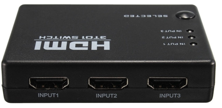 HDMI Switch 3x1 1080p med fjärrkontroll i gruppen COMPUTERTILBEHØR / Kabler og adaptere / HDMI / VGA / DVI switche hos TP E-commerce Nordic AB (38-80524)