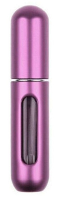 Rejsestørrelse til parfume 5ml - Pink Metallic