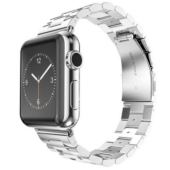 Urrem i rustfrit stål til Apple Watch, 38mm. i gruppen SMARTPHONES & TABLETS / Træning, hjem og fritid / Apple Watch & Tilbehør / Tilbehør hos TP E-commerce Nordic AB (38-80907)