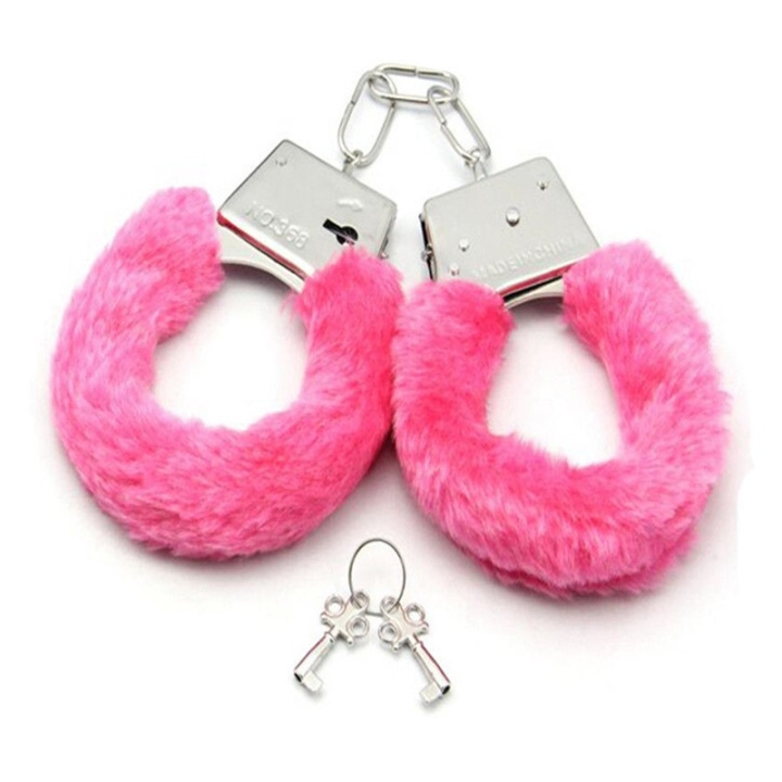 Håndjern med fnug, Pink i gruppen SPORT, FRITID & HOBBY / Sjove gadgets / Sjove gadgets hos TP E-commerce Nordic AB (38-80949)