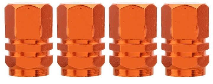 Ventilhætter 4-pak, orange i gruppen BIL / Tilbehør / Accessories / Øvrigt biltilbehør hos TP E-commerce Nordic AB (38-80967)