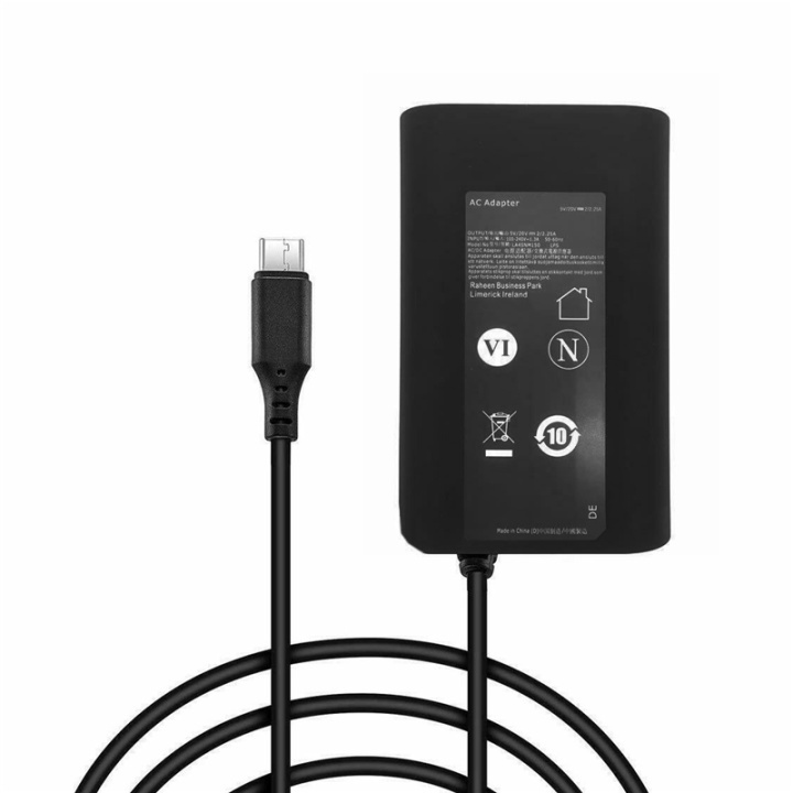 AC adapter till Dell Typ-C XPS12 9250 LAT 7370 VENUE8 45W i gruppen COMPUTERTILBEHØR / Bærbare computere og tilbehør / Oplader / Opladere til laptops / DELL hos TP E-commerce Nordic AB (38-81022)