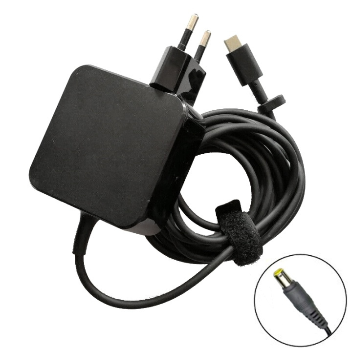 AC adapter till Lenovo IBM 7.9*5.5 ThinkPad T400 T410 T60 R61 65W i gruppen COMPUTERTILBEHØR / Bærbare computere og tilbehør / Oplader / Opladere til laptops / IBM/Lenovo hos TP E-commerce Nordic AB (38-81042)