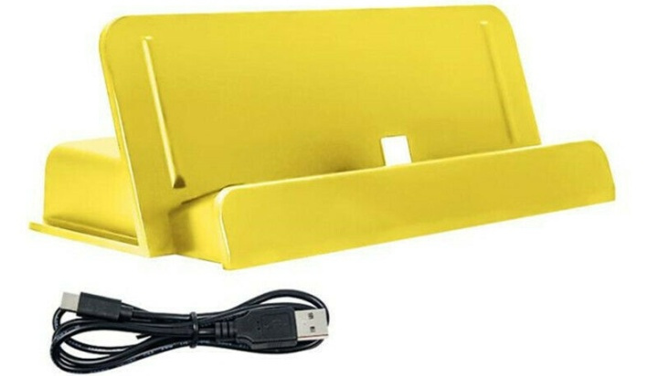 Opladningsstander til Switch og Switch Lite, gul i gruppen HJEMMEELEKTRONIK / Spilkonsoller og tilbehør / Nintendo Switch / Tilbehør hos TP E-commerce Nordic AB (38-81070)