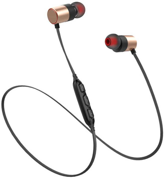 Trådlösa Bluetooth Hörlurar, Vattentålig, Rosé i gruppen HJEMMEELEKTRONIK / Lyd & billede / Hovedtelefoner & Tilbehør / Hovedtelefoner hos TP E-commerce Nordic AB (38-81105)