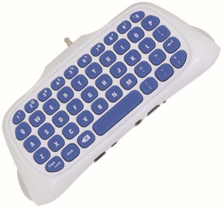 Tastatur til PlayStation 4-controller, Hvid i gruppen HJEMMEELEKTRONIK / Spilkonsoller og tilbehør / Sony PlayStation 4 / Tilbehør hos TP E-commerce Nordic AB (38-81227)