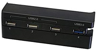 USB-hub, 4 portar, till PS 4 Slim i gruppen HJEMMEELEKTRONIK / Spilkonsoller og tilbehør / Sony PlayStation 4 hos TP E-commerce Nordic AB (38-81232)