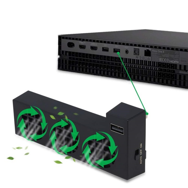 Ekstern køleventilator til Xbox One X, sort i gruppen HJEMMEELEKTRONIK / Spilkonsoller og tilbehør / Xbox One / Tilbehør hos TP E-commerce Nordic AB (38-81253)