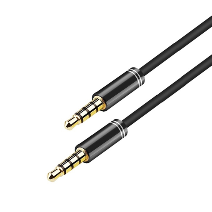 NORDIQZENZ AUX-kabel 3,5 mm, 2 m, sort i gruppen HJEMMEELEKTRONIK / Kabler og adaptere / Audio Analog / 3.5 mm hos TP E-commerce Nordic AB (38-81364)