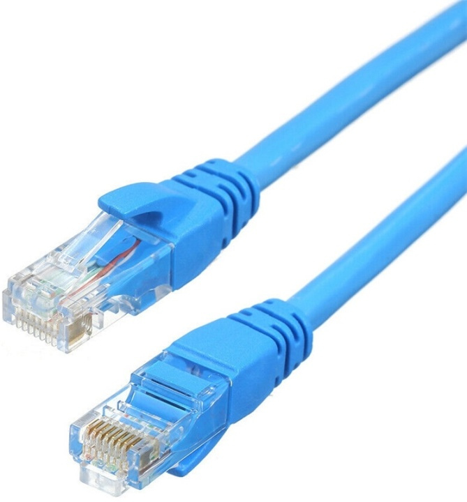 NORDIQZENZ Nätverkskabel UTP RJ45 Cat6 30cm, Blå i gruppen COMPUTERTILBEHØR / Kabler og adaptere / Netværkskabler / Cat6 hos TP E-commerce Nordic AB (38-81465)