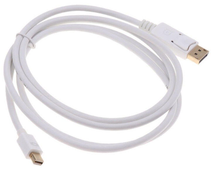 NORDIQZENZ Displayport til mini Displayport kabel, Hvid, 1,8m i gruppen COMPUTERTILBEHØR / Kabler og adaptere / DisplayPort / Kabler hos TP E-commerce Nordic AB (38-81479)