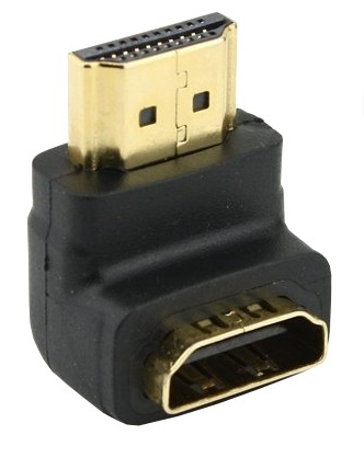 NORDIQZENZ Adapter HDMI hun til vinklet HDMI han i gruppen HJEMMEELEKTRONIK / Kabler og adaptere / HDMI / Adaptere hos TP E-commerce Nordic AB (38-81483)