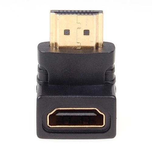 NORDIQZENZ Adapter HDMI hun til vinklet HDMI han i gruppen HJEMMEELEKTRONIK / Kabler og adaptere / HDMI / Adaptere hos TP E-commerce Nordic AB (38-81483)