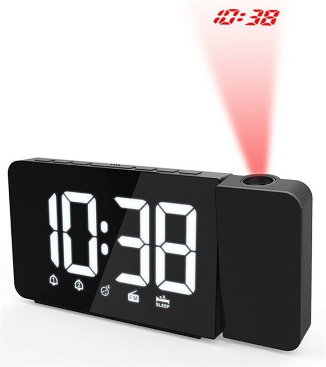 Väckarklocka med projektion och LED-display i gruppen HJEM, HUS & HAVE / Ure og tællere / Vækkeure hos TP E-commerce Nordic AB (38-81534)