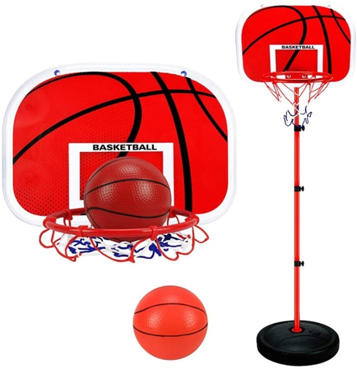 Basketställning med boll och justerbar höjd i gruppen LEGETØJ, BØRN & BABY / Udeleg & Sport / Sport og spil hos TP E-commerce Nordic AB (38-81542)