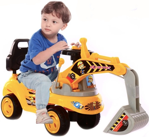 Gåbil Grävmaskin i gruppen LEGETØJ, BØRN & BABY / Legetøj / Gåbiler hos TP E-commerce Nordic AB (38-81543)