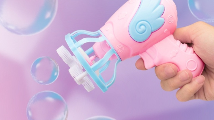 Sæbeboblepistol med blæser, Pink i gruppen LEGETØJ, BØRN & BABY / Udeleg & Sport / Have legetøj hos TP E-commerce Nordic AB (38-81618)